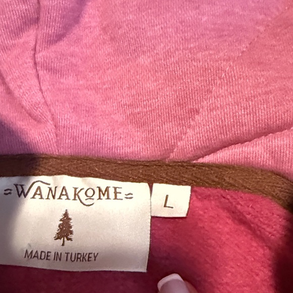 Wanakome Pink Hoodie with Zipper - Picture 6 of 6